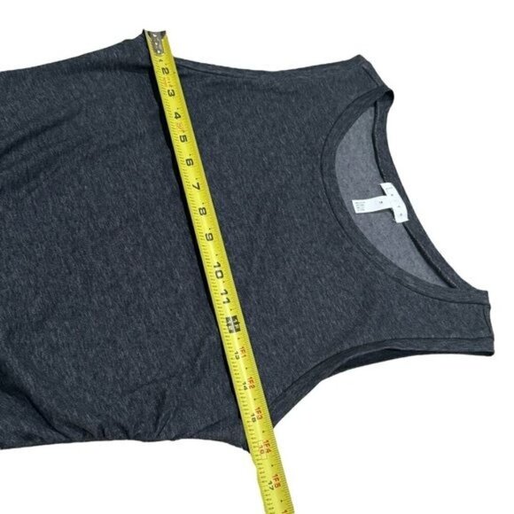 NEW Leith Ruched Bodycon Crossover Tank Dress in Charcoal Summer Comfort Size M - Picture 9 of 11